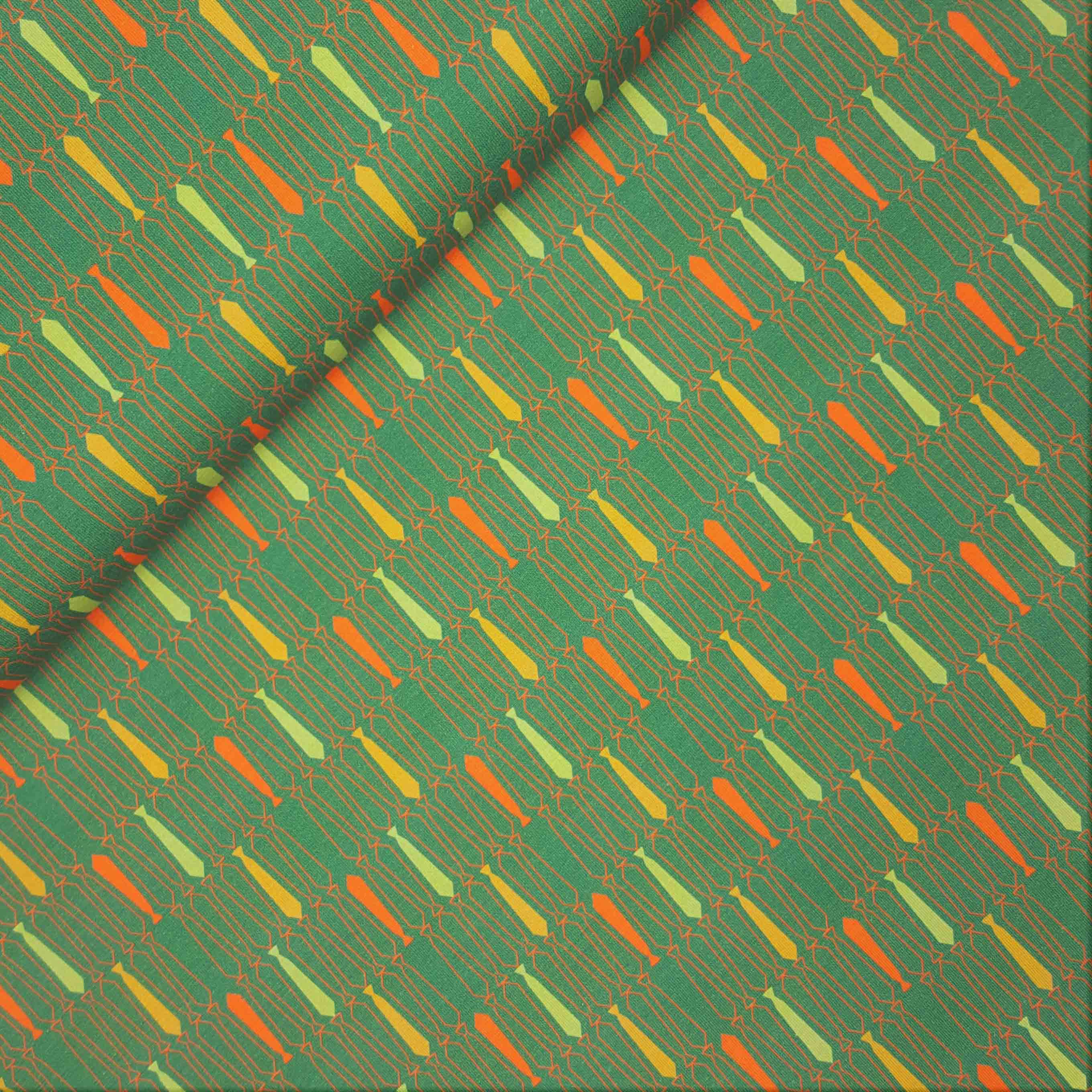 Ties groen tricot van Cherry Design